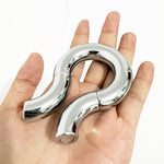 Male Penis Cock Ring Delay Head Glans Ring Stainless Steel Scrotum Ball Stretcher Weights Adult Sex Toys (Magnetic 40Mm Bold)