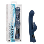 Orgasmatron Digital G-Teaser Rechargeable Silicone Waterproof G Spot Rabbit Vibrator Blue - Se-4389-10-3