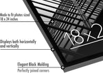 18x24 Poster Frame with Polished Plexiglass - Streamline Collection - Thin Border Picture Frame for Wall Display - Hanging Hardware Included - Black