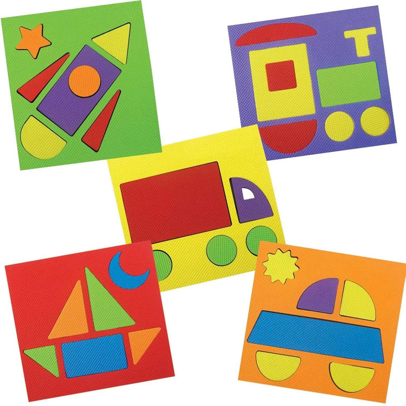 Make With Shapes Vehicle Theme Shape Puzzle Preschool Learning Activities T