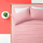 Extra Deep Pocket Queen Sheet Sets - Hotel Luxury 1800 Thread Count Sheets & Pillowcases - Microfiber Bedding Set Up To 24" Mattress - Blush Pink Bed Sheets 18-24 Inch Deep Pockets - 4 Piece