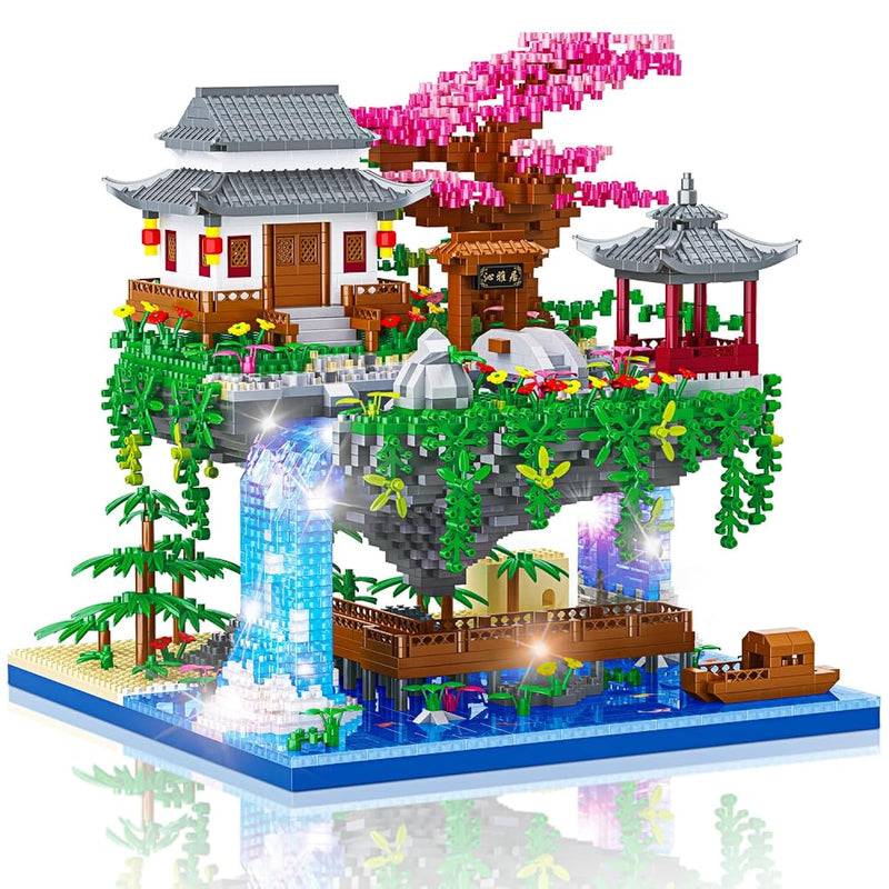 Peach Blossom Pond Building Set, 3320 Pcs Traditional Chinese Architecture