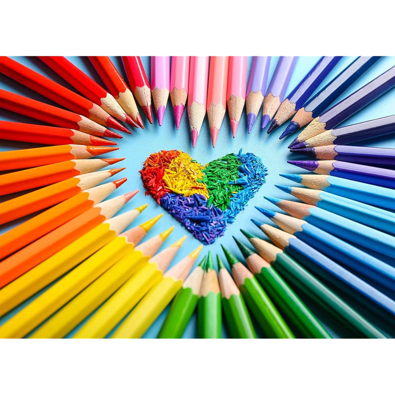 Puzzles For Adults 1000 Pieces Jigsaw, Pencils Letter On Back Fit Well Dust