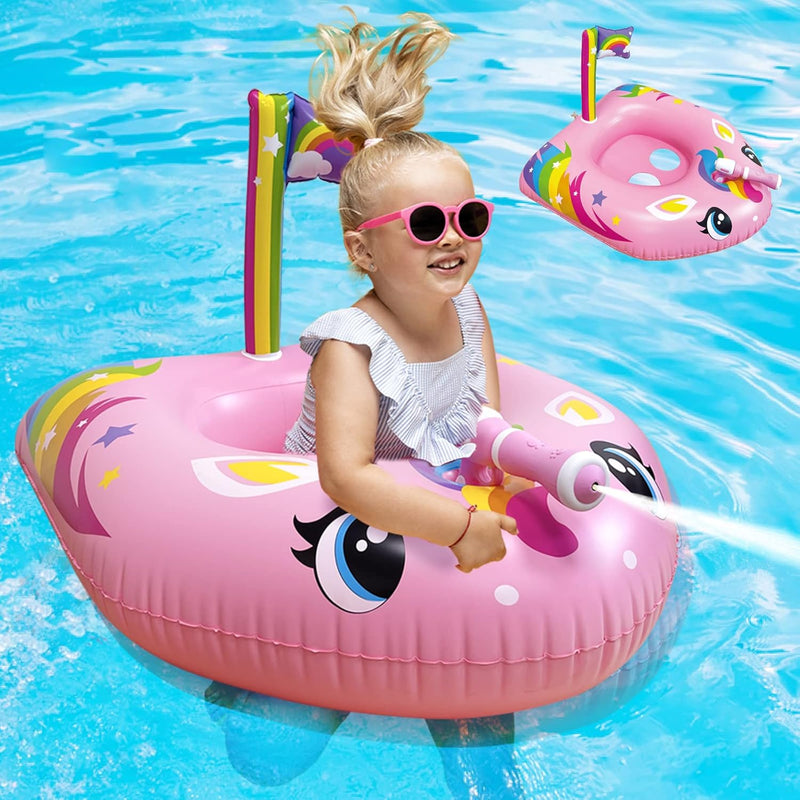 Pool Float For Kids, Inflatable Pool Floatie Toy For Toddlers, Swimming Poo