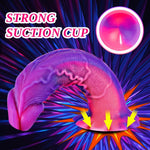 Liquid Silicone 9" Large Dildo with Suction Cup - Realistic Anal