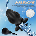Silicone Hollow Tunnel Anal Plug,Hollow Peep Anal Dilator Enema Butt Plug Bdsm Games Adult Sex Toy?M?