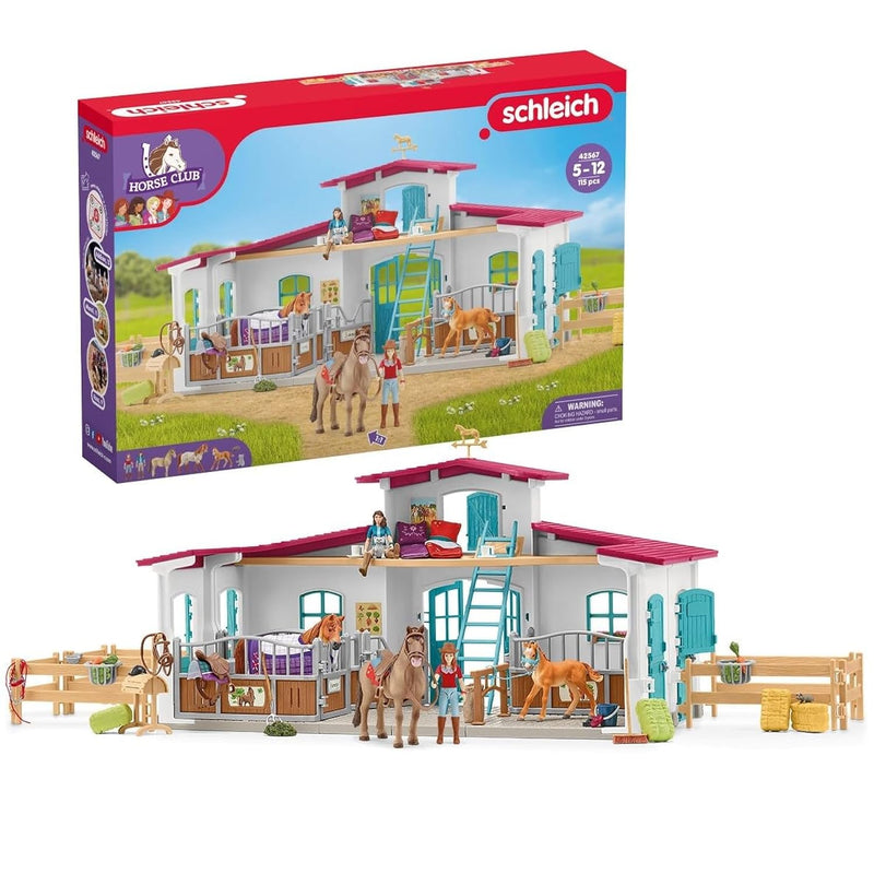Schleich Horse Club - 115 Piece Lakeside Playset with Horses and Riding Fig