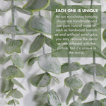 Artificial Eucalyptus Wall Hanging Decor - Fake Eucalyptus Leaves Greenery Eucalyptus Vines Wall Hanging Plants - Farmhouse Rustic Boho Wall Decor for Bathroom Bedroom Livingroom Decorations