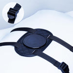 Adjustable PU Leather Suction Cup Dildo Holder – Straps to Furniture & Swing (3")