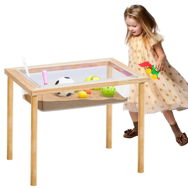 Sensory Table Wood Sand Table Water Table Interactive Kids Activity Table A