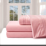 Extra Deep Pocket Queen Sheet Sets - Hotel Luxury 1800 Thread Count Sheets & Pillowcases - Microfiber Bedding Set Up To 24" Mattress - Blush Pink Bed Sheets 18-24 Inch Deep Pockets - 4 Piece