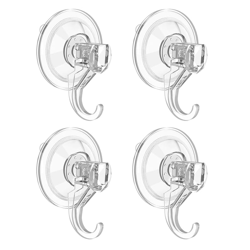 Wreath Hanger, Large Clear Heavy Duty Suction Cup Wreath Hooks 22 Lb Removable