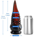 8.7Inch Realistic Tentacle G-Spot Dildo + 3" Diameter Huge Thick Dildo