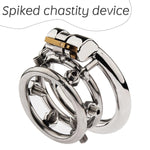 Spiked Chastity Device Cage Metal Cock Ring Cock And Ball Torture With 3 Rings Testicle Crusher Cbt Stainless Steel Spiked Chastity Cock Cage Male Penis Bondage Restraints Bdsm Sex Toys For Men Gay