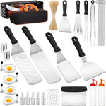 Blackstone Griddle Accessories Kit, 141PCS Stainless Steel Grilling Accessories for Blackstone & Camp Chef, Flat Top Grill Accessories Set with Spatula, Scraper, Tongs for BBQ & Camping