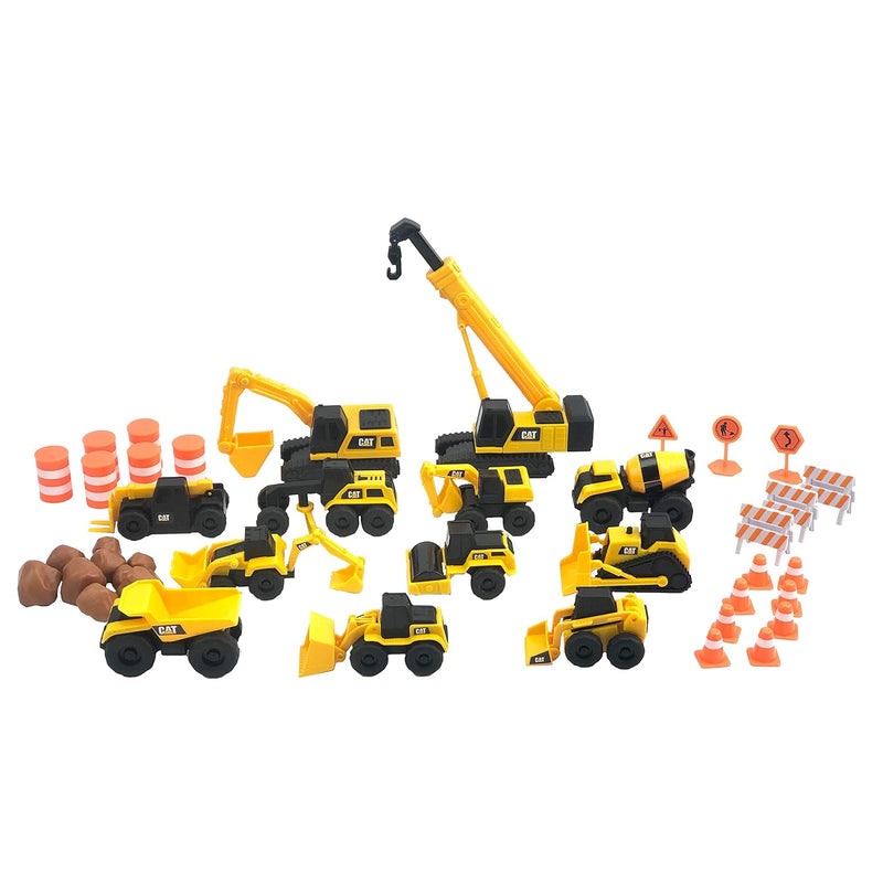 CAT Construction Toys, Little Machines Mega Activity Playset w/ 41 Pieces,