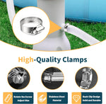 1.25" Pool Hose Replacement for Intex Pump - 59" Long Hose for Above Ground Pools 330GPH 530GPH 1000GPH Filter Pump (2 Hoses with 4 Clamps)