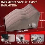 Inflatable Sex Position Pillow for Couples with Soft Flocked Surface