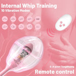 Vaginal & Anal Trainer With Remote Control Inflatable Dildo With Adjustable Thickness G-Spot & Prostate Vibrator With 10 Vibration Modes Adult Sex Toys & Games