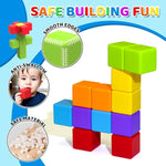 Magnetic Building Blocks for Toddlers with Colorful Stacking Cubes
