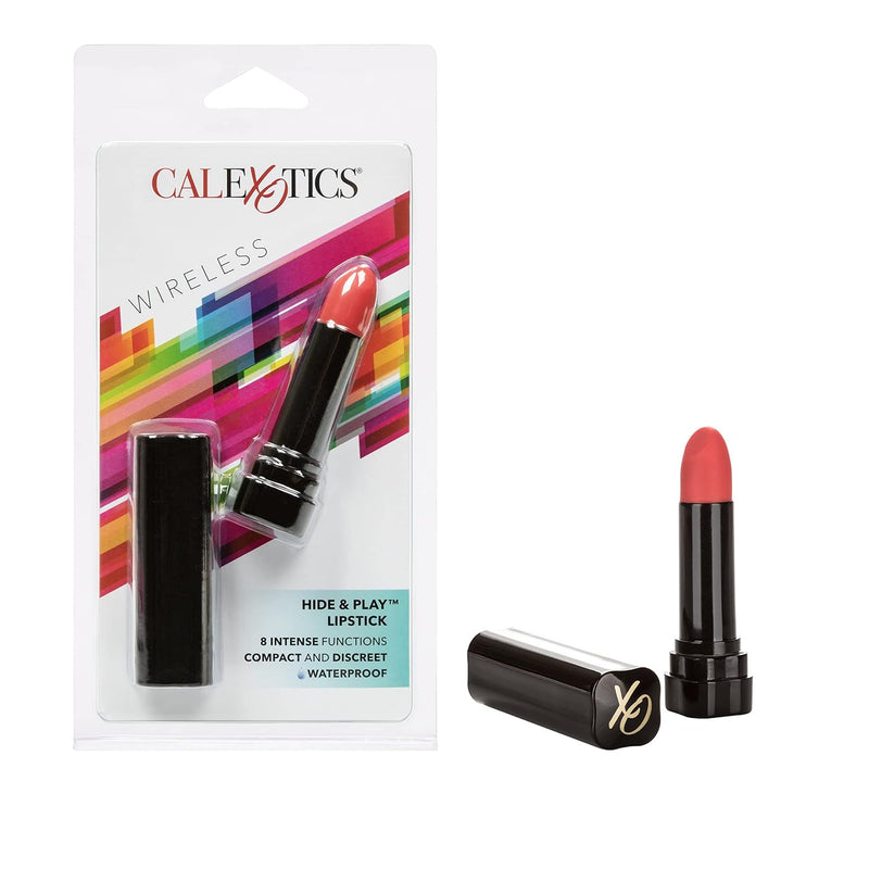 Hide & Play Lipstick - Compact Vibe Massagerbullet - Waterproof Travel Size Sex Toys For Couples - Red
