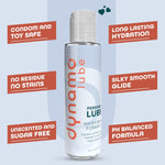 Dynamo Lube Water Based Formula 4.4Oz - Water-Based Personal Lubricant, Lube For Men, Women, And Couples, Non-Staining