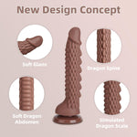 9 Inch Dragon Huge Dildo With Strong Suction Cup For Hands-Free Play,Realistic Monster Big Dildo Anal Plug Prostate Massager Adult Sex Toys For Vaginal G-Spot And Anal Prostate