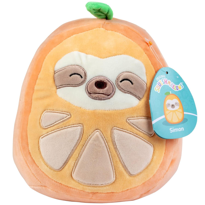 Original 8 Inch Simon The Orange Sloth Official Jazwares Plush Collectible