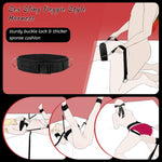 Adjustable BDSM Bondage Harness Kit – Bed Restraints, Cuffs, Blindfold & Tickler Set