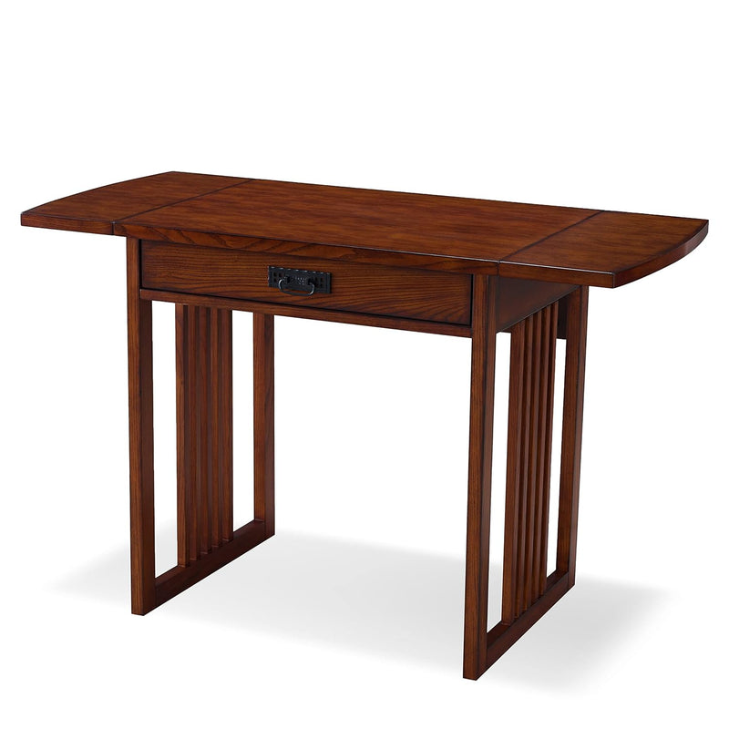 Leick Home Since 1910 Leick Mission Oak Drop Leaf Computer/Writing Desk