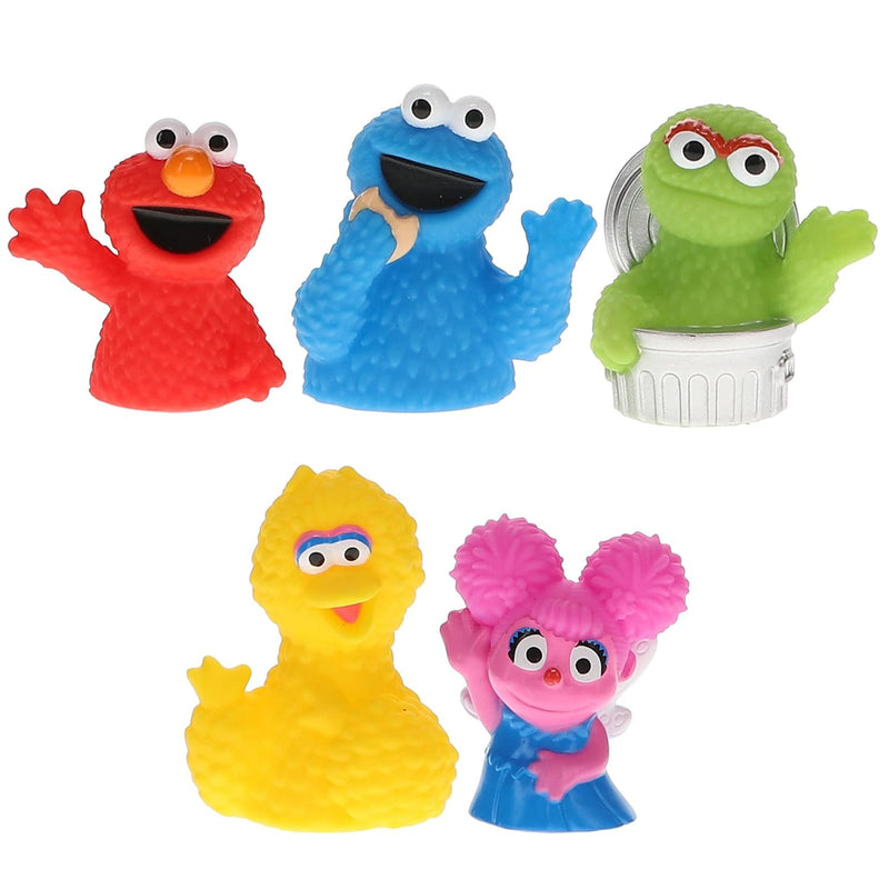 Sesame Street 5 Piece Finger Puppet Set - Party Favors, Educational, Bath T