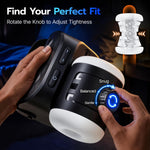 Electric Male Masturbator with 3-Speed Thrusting & Adjustable Sleeve