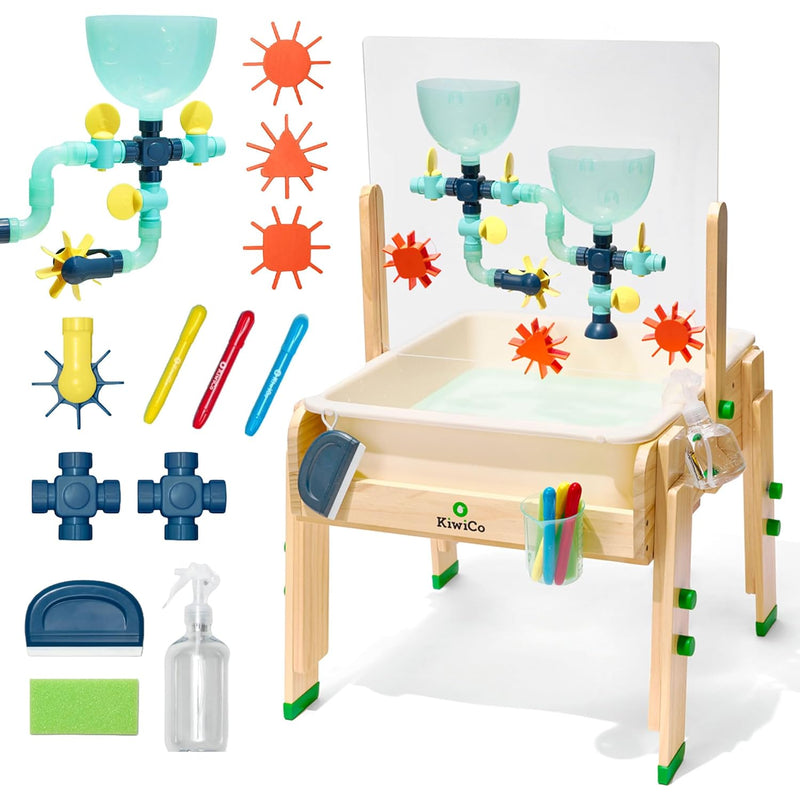Water And Sand Sensory Table Includes 26 Accessory Pcs: Pipes, Spinners, Wa