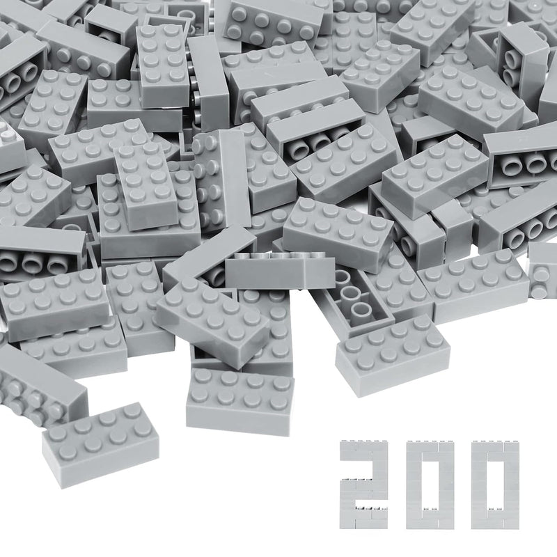 Classic Building Bricks, 200 Piece 2X4 Building Blocks Stem Creative Buildi