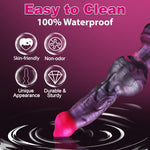 7'' Soft Silicone Knot Dildo with Suction Cup, Fantasy Animal Design for Beginners