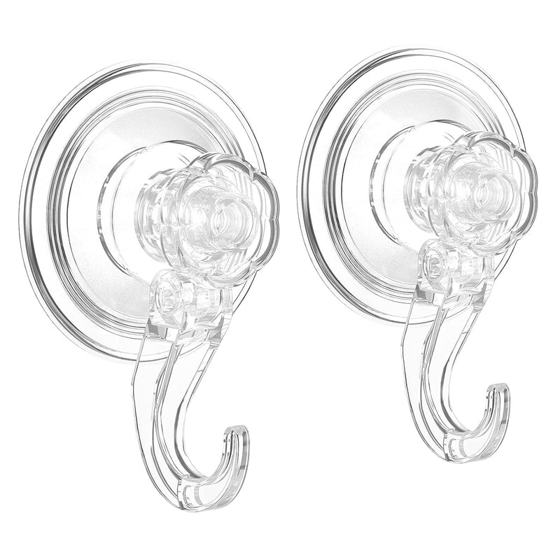 Suction Cup Hooks, Heavy Duty Upgraded Nano Shower Suction Adhesive Hooks Window