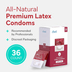 Premium Ultra-Thin Latex Condoms β 36 Count, Large Size with Silicone Lubricant
