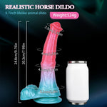 9.7'' Fantasy Horse Dildo with Suction Cup, Silicone Dragon Dildo for Couples