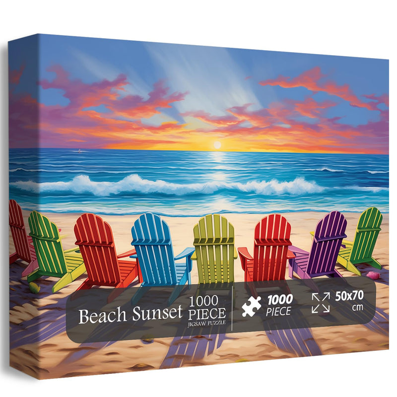 Beach Puzzles For Adults 1000 Pieces And Up, Colorful Puzzle Collection Lou