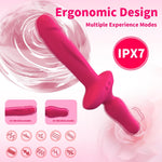 Anal Vibrator - Women Sex Toy, 20 Vibration Modes, Silicone & Abs, Magnetic Charging G Spot Vibrator, Suitable For Women/Couples Adult Toy, Adult Sex Toy (Red)