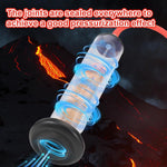 9"" X 1.75"" Penis Pump With Vacuum Gauge Red Handle, Vacuum Penis, Manual Penis Pump For Men, Enlargement, Penis Bigge Size