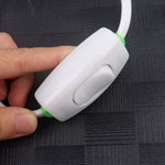 1pcs White Hanging Light Cord E27 Light Bulb Socket to 2-Prong with On/Off Switch (about 80mm base & 9.2ft wire)