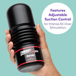 Thrust Pro Ultra Darcey Male Masturbator Cup - 7 Inch Realistic Textured Vagina With Adjustable Suction Control - Self Pleasure Sex Toys For Men - Waterproof - Flesh Pink
