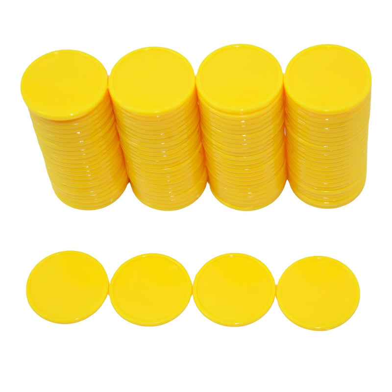 Set of 100 1 Inch Opaque Plastic Learning Counters Mini Poker Chips Game To