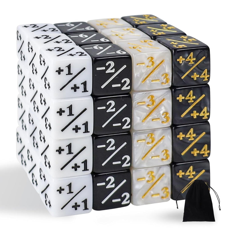 48 Pcs Mtg Dice Counters Token Dice, Magic The Gathering Glitter Sparkle Di