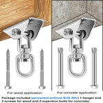 360° Spinning Ceiling Sex Swing with Sturdy Stand & Padded Seat – Black