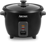 Housewares 1.5Qt. Rice & Grain Cooker (ARC-363NGB),Black,6-Cup Cooked / 3-Cup Uncooked