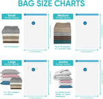 6 Jumbo Vacuum Storage Bags with Electric Pump, Space Saver Bags with Pump, Storage Vacuum Sealed Bags for Clothes, Comforters, Blankets, Bedding