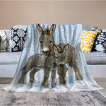 Donkey Gifts For Girls & Women - Soft, Warm & Cozy Fleece Throw Blanket For Kids & Adults - 40"X50"