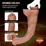 Realistic 15-Inch Horse Dildo with Suction Cup – Extra Long & Thick for Intense Play